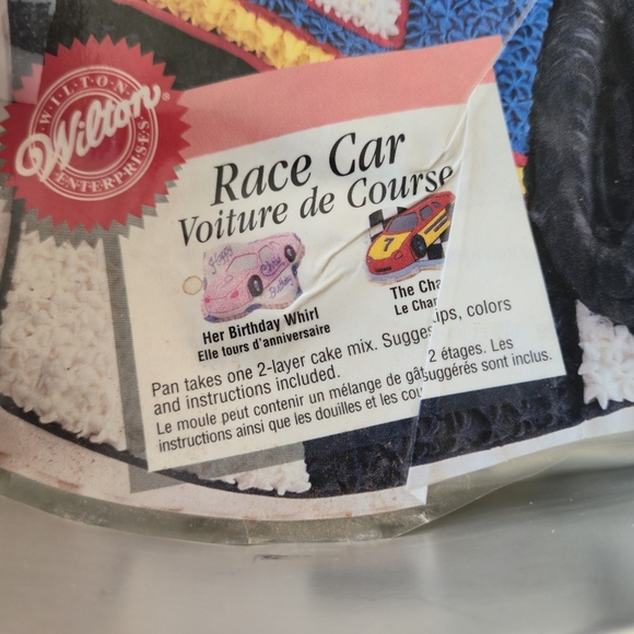 VINTAGE 1997 Wilton Race Car Cake Pan #11 NASCAR Style - Fast Birthday Fun! - Picture 3 of 6